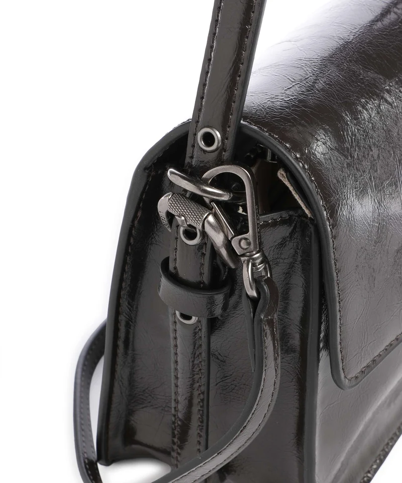 Liebeskind Audrey Recycled Lack Distressed S Schultertasche deep soil