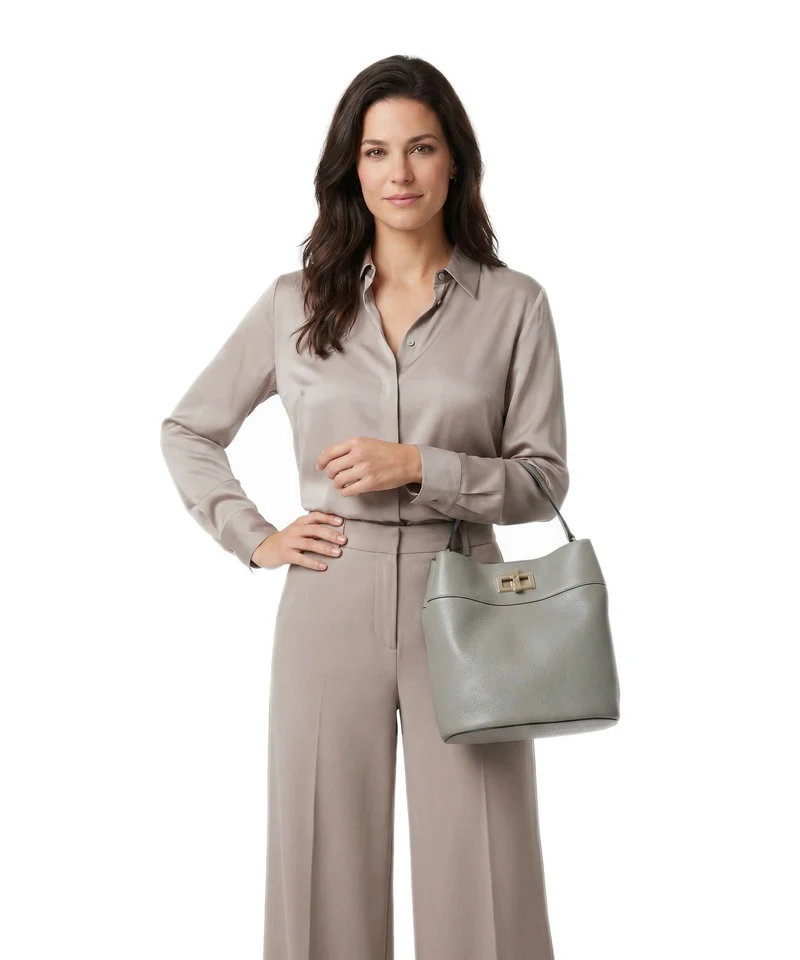 Furla Amelia M Bucket Handtasche agave