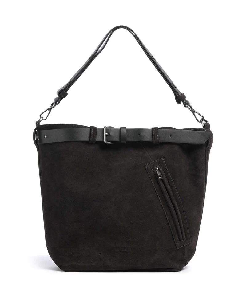 Liebeskind Zita Hydro Suede L Bucket Handtasche deep soil
