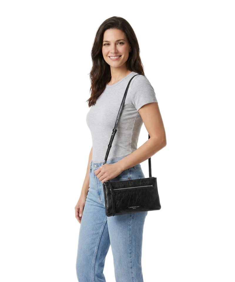 Liebeskind Zena Lamb Crunch S Umhängetasche black