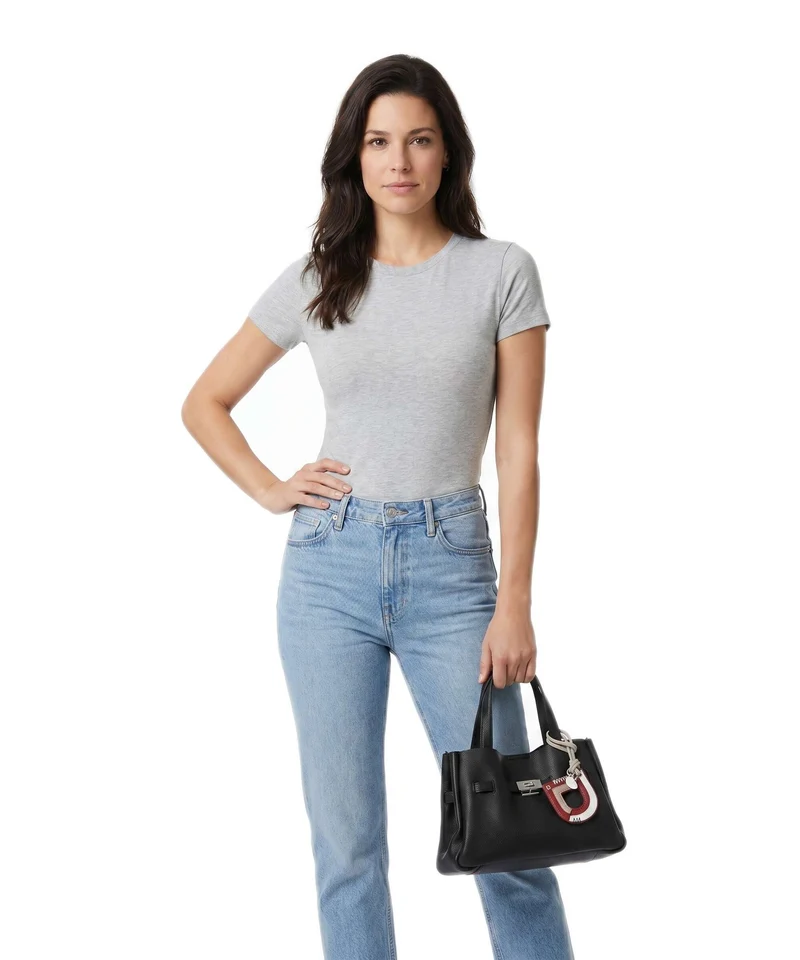 DKNY Bryar Small Handtasche black/silver