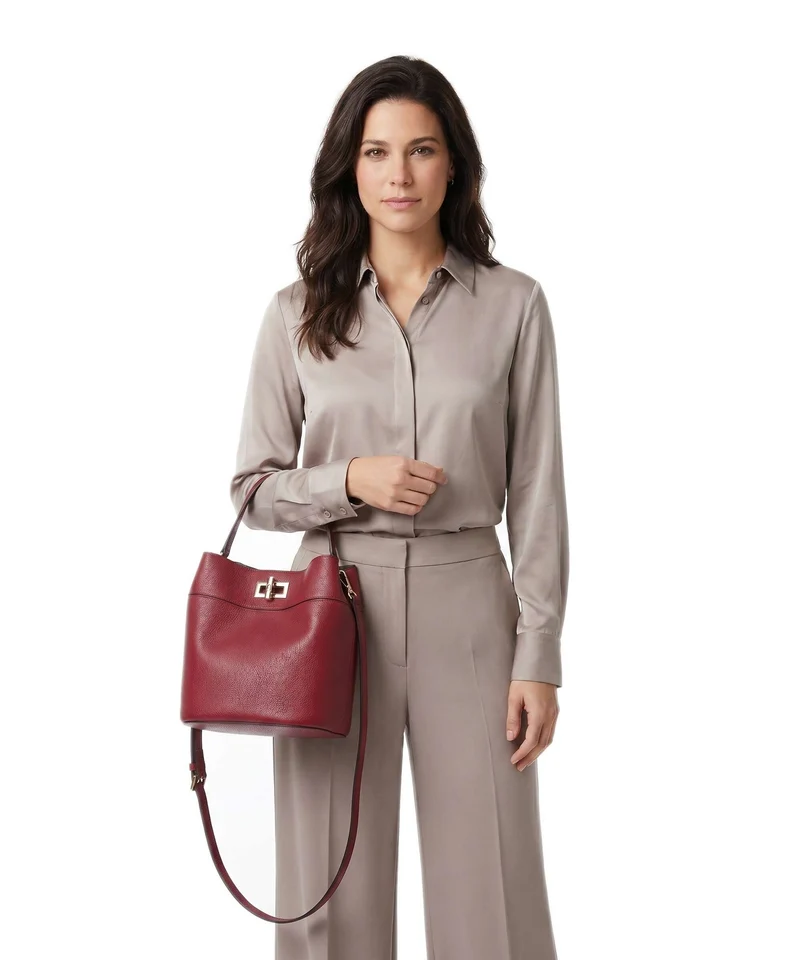 Furla Amelia M Bucket Handtasche ciliegia