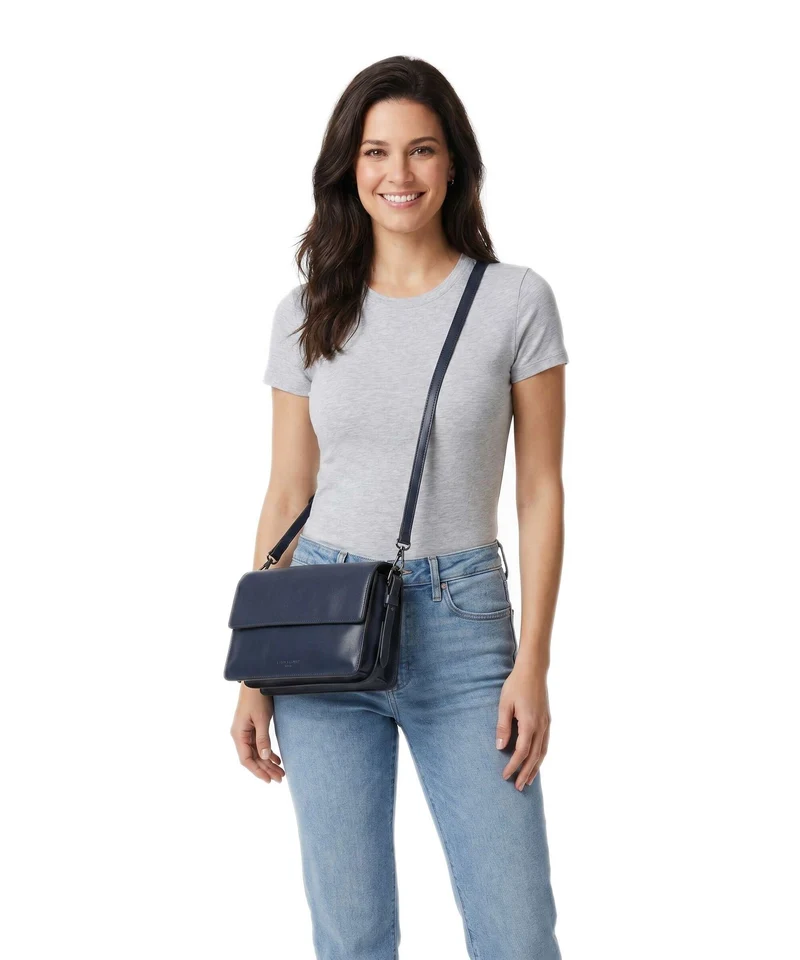 Liebeskind Audrey Recycled Soft Calf S Schultertasche peacoat