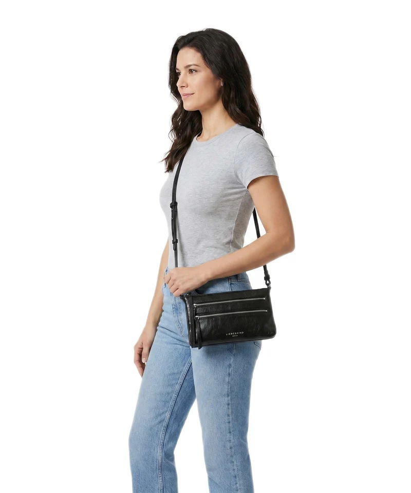 Liebeskind Zena Lamb Crunch S Umhängetasche black