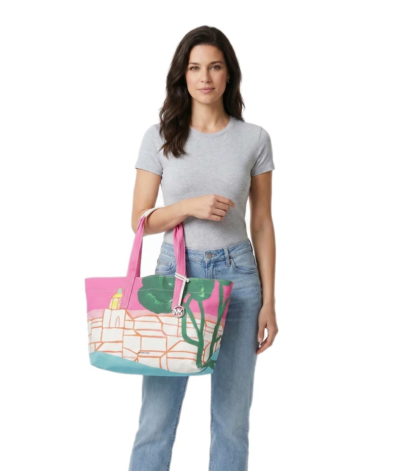 Michael Kors The Michael Bag Shopper raspberry/multicolour