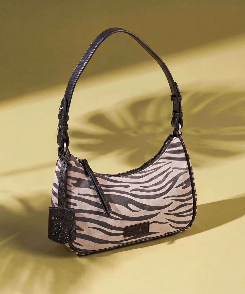 Burkely Animo Schultertasche zebra