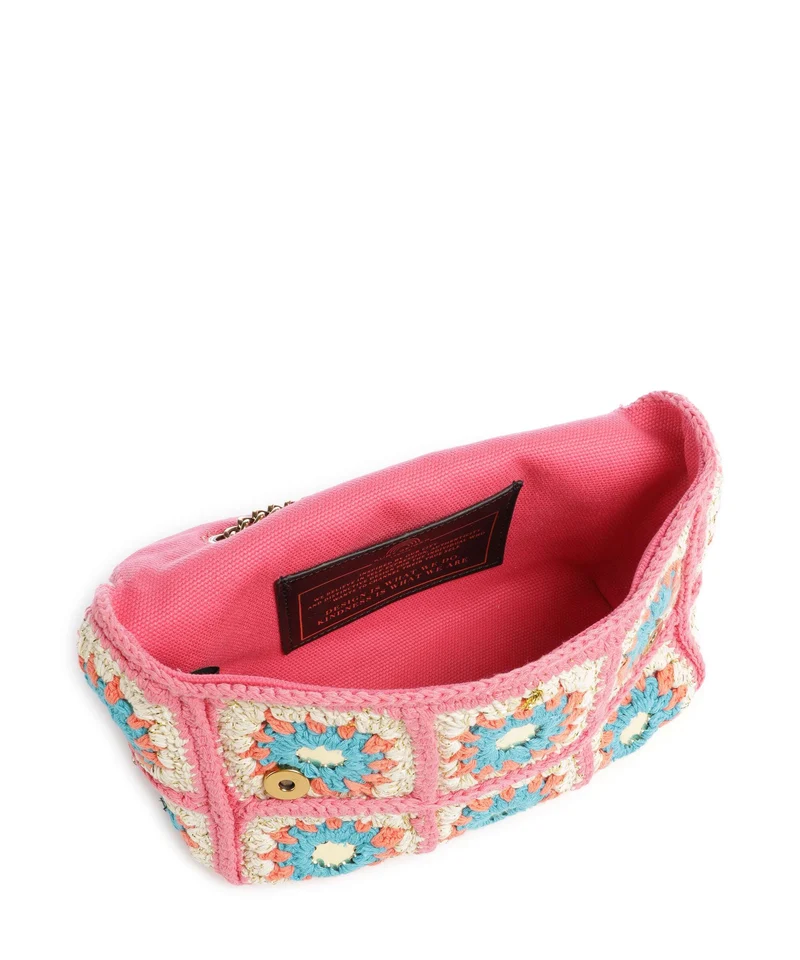 Kurt Geiger Kensington Crochet Umhängetasche pink combination