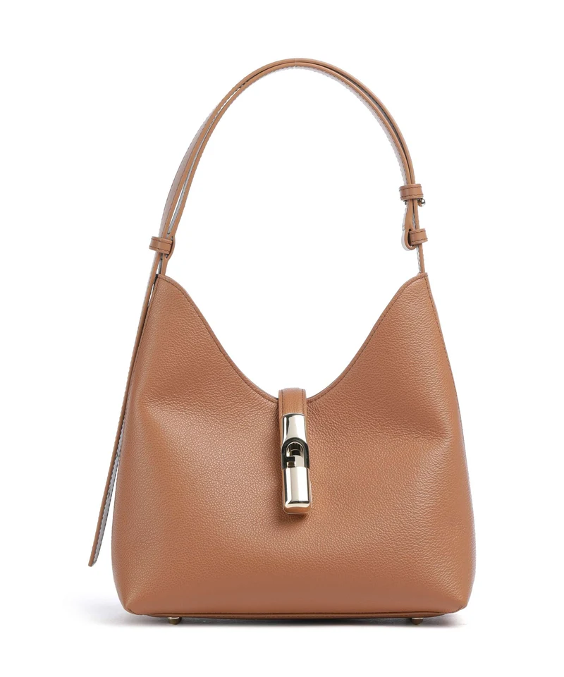 Furla Goccia S Schultertasche brandy