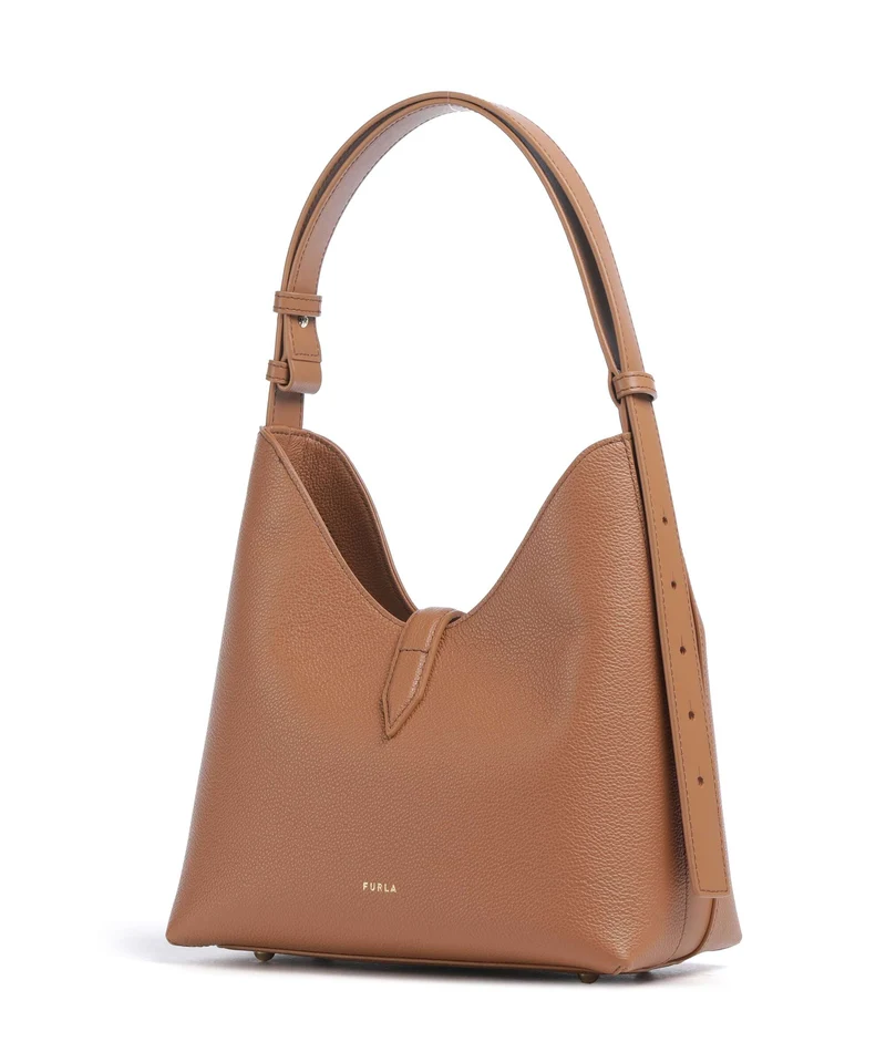 Furla Goccia S Schultertasche brandy