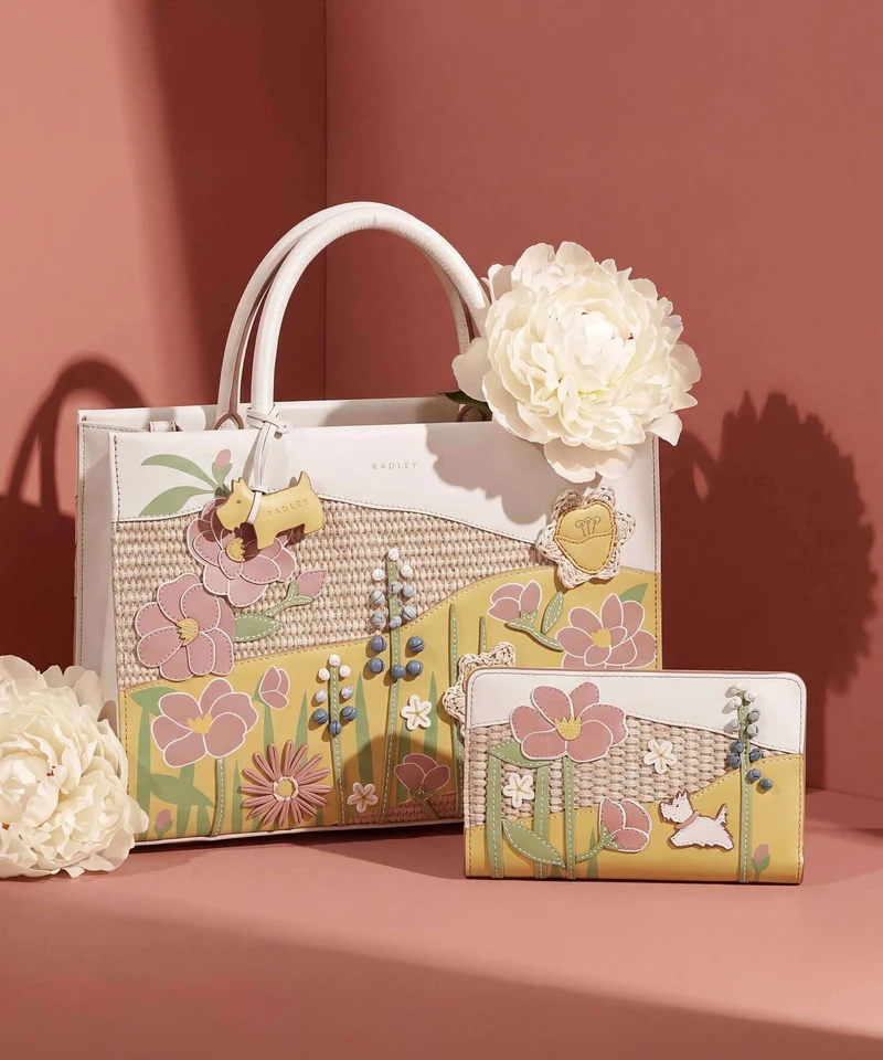 Radley London Spring Blooms Geldbörse salt