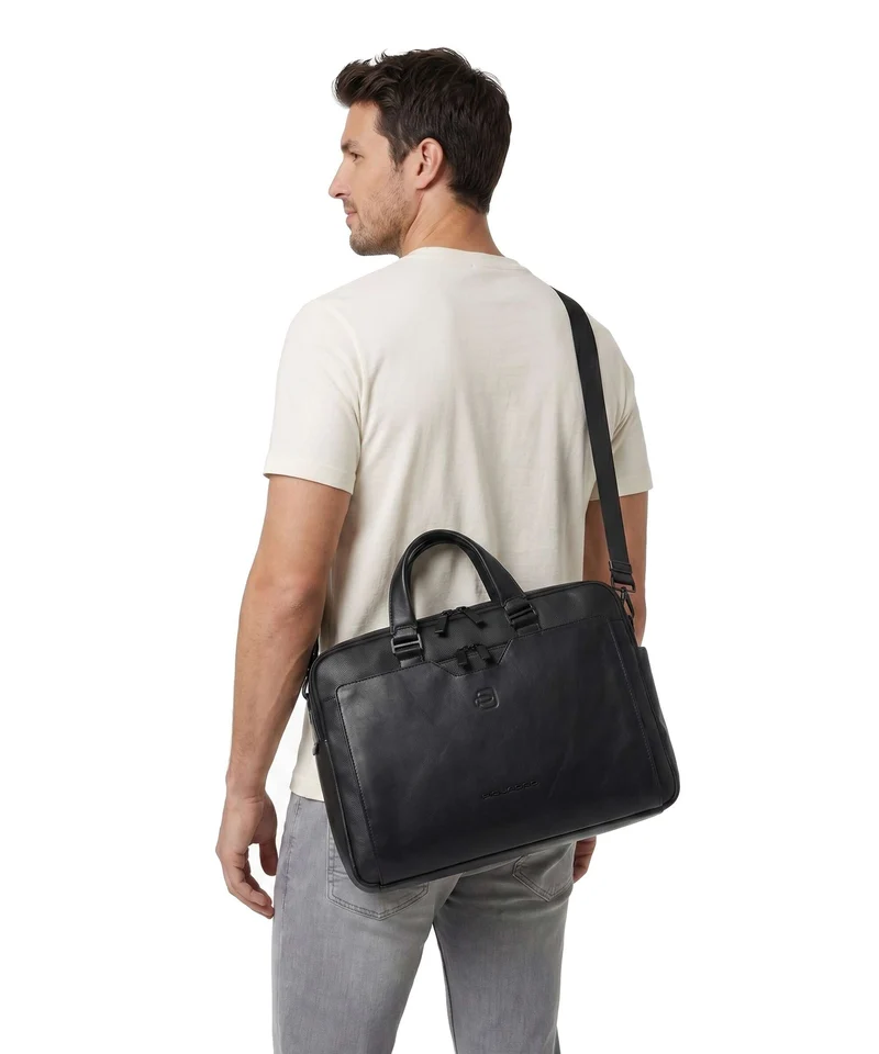 Piquadro Ael Aktentasche black