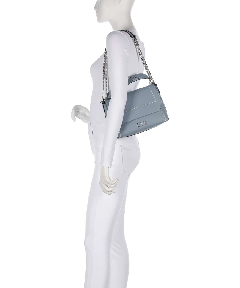 Lancel Ninon M Schultertasche blue foam