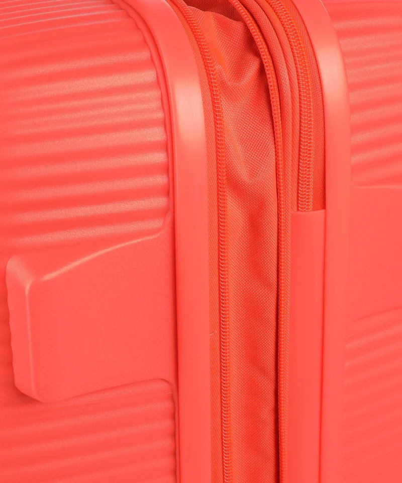 American Tourister Soundbox 4-Rollen Trolley neon orange