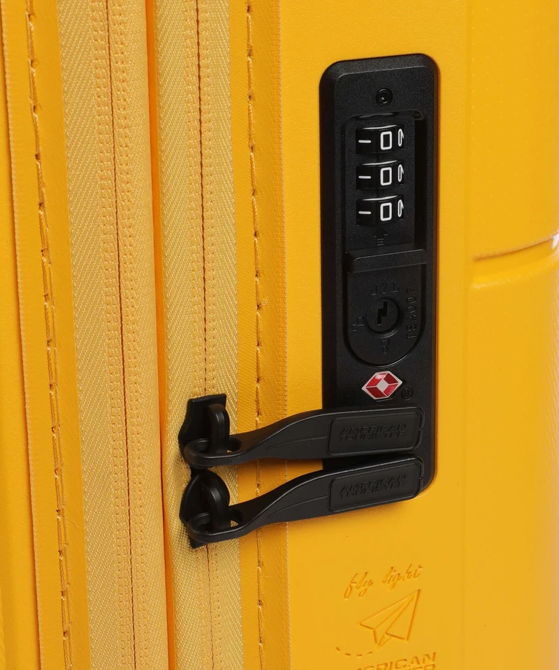 American Tourister Dashpop 4-Rollen Trolley golden yellow