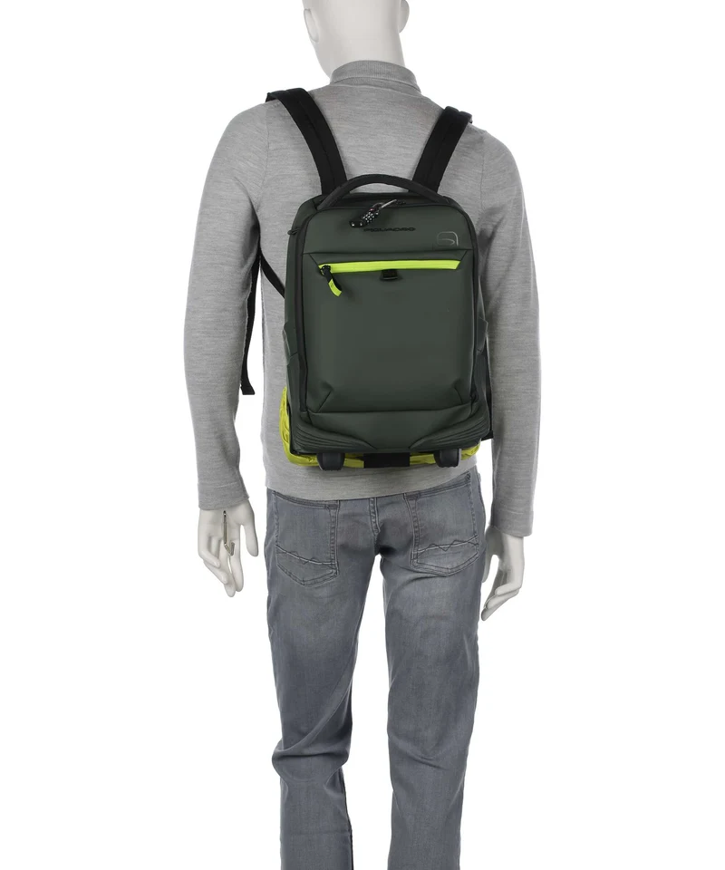 Piquadro Corner Rucksack-Trolley sage green