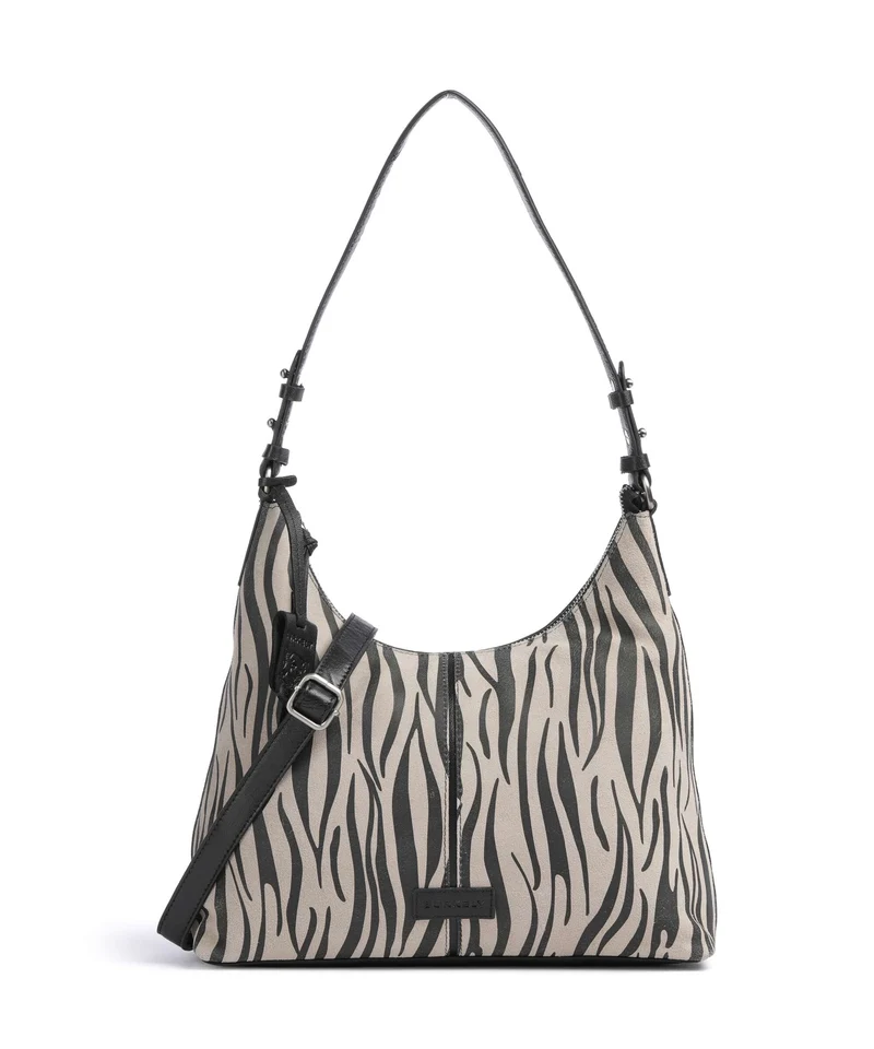 Burkely Animo Beuteltasche zebra
