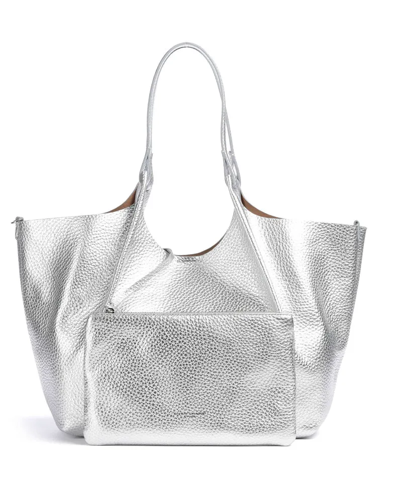 Gianni Chiarini Dua L Shopper silver clay