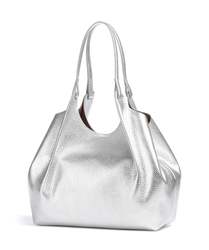Gianni Chiarini Dua L Shopper silver clay