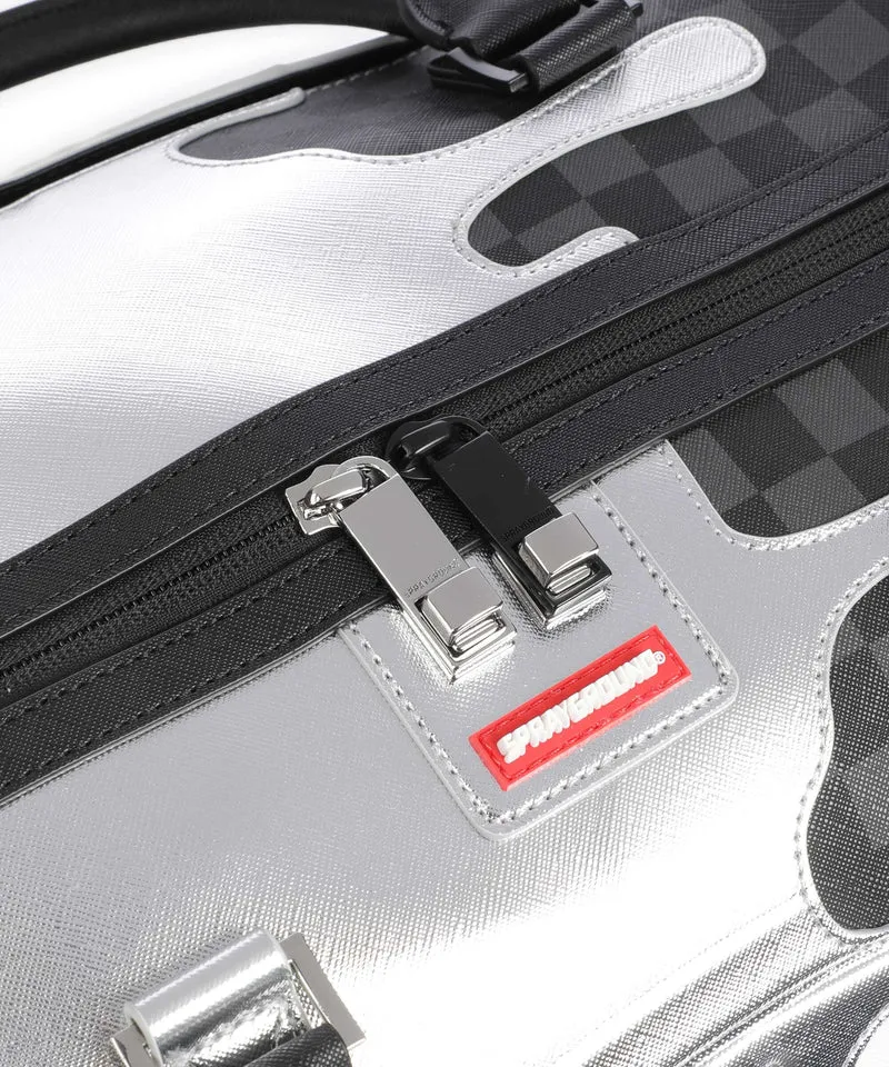 Sprayground Silver Side Drip Weekender silver