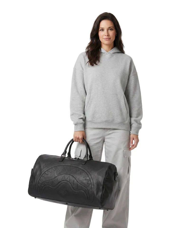 Sprayground Gold Brick Luxe Weekender black