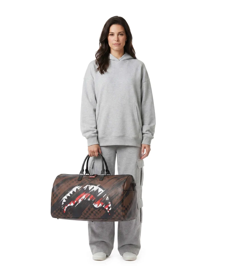 Sprayground Smeared Grunge Weekender brown