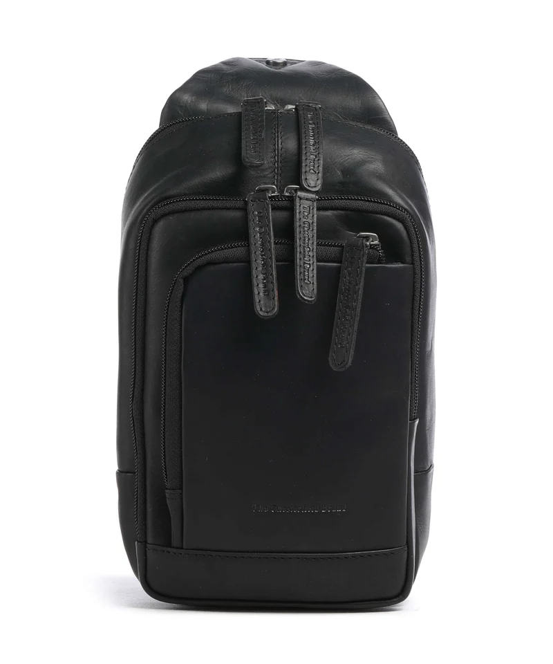 The Chesterfield Brand Wax Pull Up Cow Riga Slingbag black