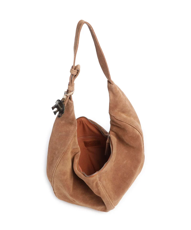 Anokhi Beuteltasche cognac