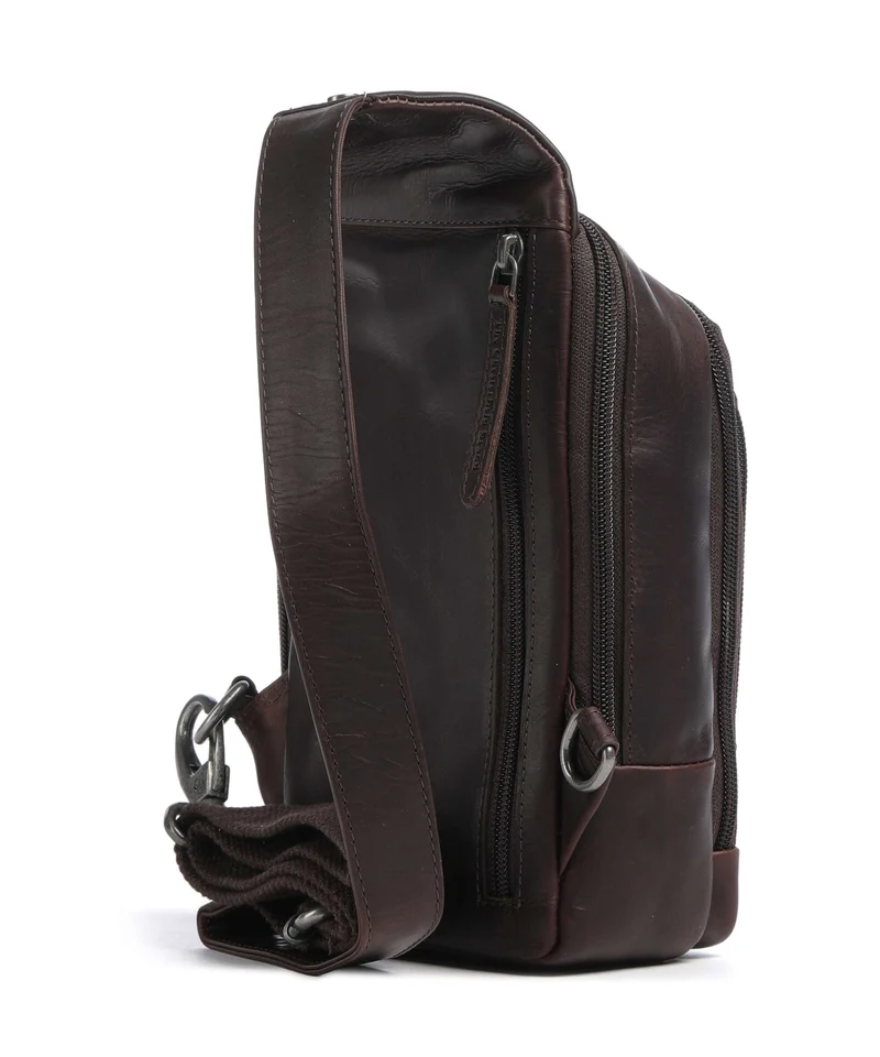 The Chesterfield Brand Wax Pull Up Cow Riga Slingbag brown