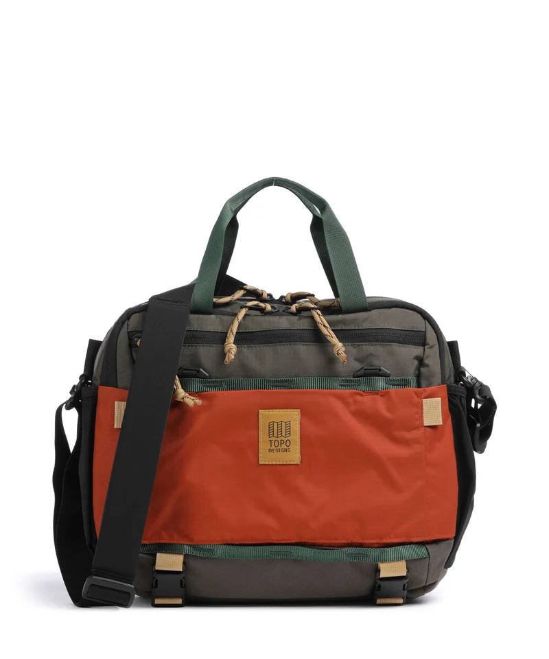 Topo Designs Mountain Umhängetasche woodland/terracotta