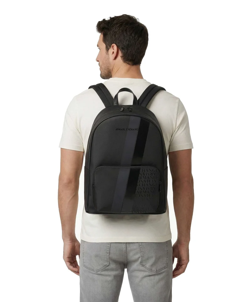 Armani Exchange Dylan Rucksack black/gunmetal/shiny black