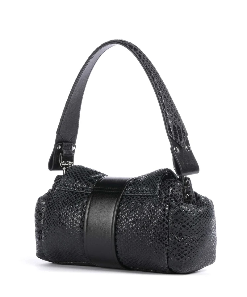 Vivienne Westwood Hazel Snake Effect Schultertasche dark grey