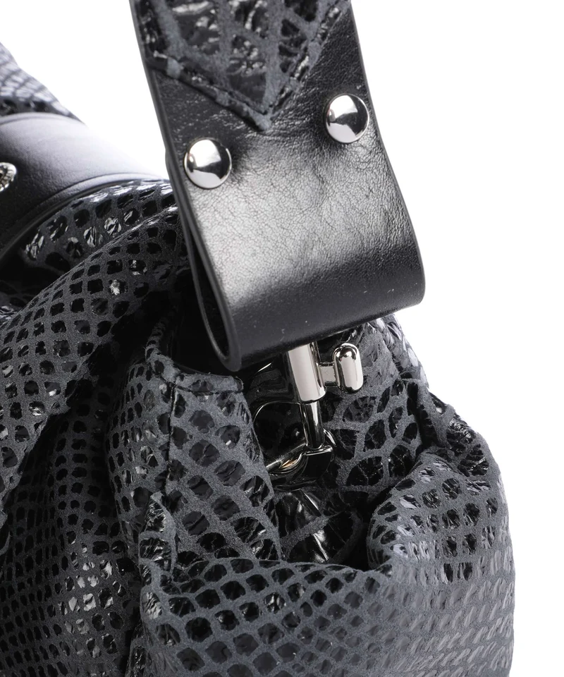 Vivienne Westwood Hazel Snake Effect Schultertasche dark grey