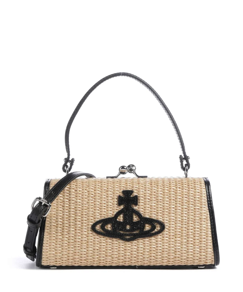 Vivienne Westwood Doll Frame XL Handtasche natural