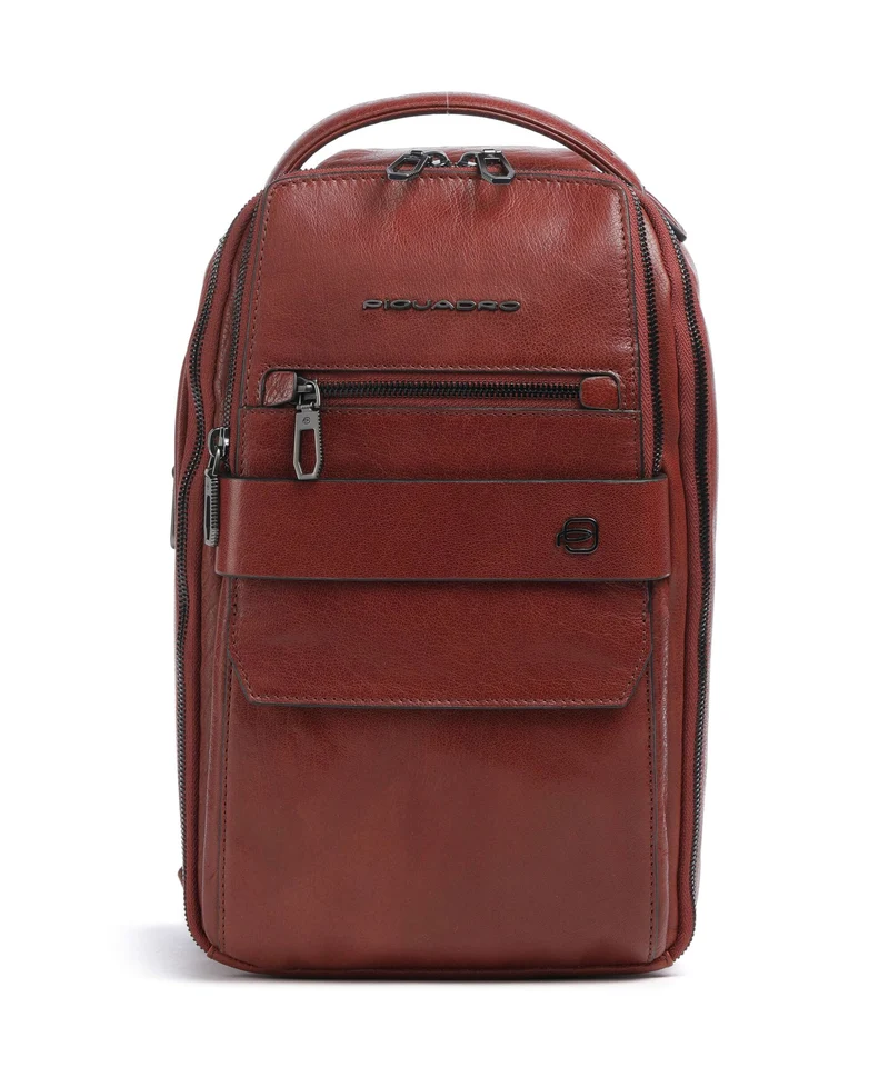 Piquadro Solm Slingbag cuoio