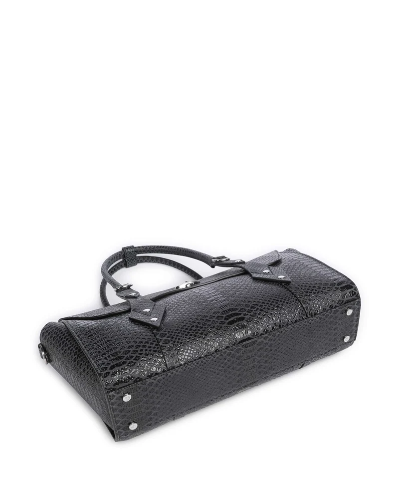 Vivienne Westwood Bettina Snake Effect Medium Handtasche dark grey