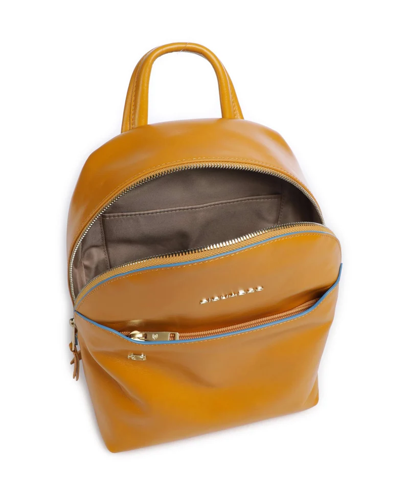 Piquadro Blue Square Rucksack mustard