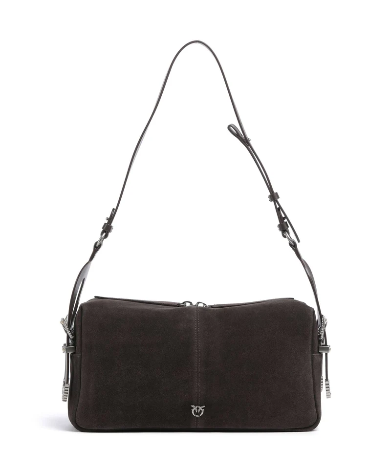 Pinko 24 Classic Schultertasche marrone/chicco di caffe/old silver