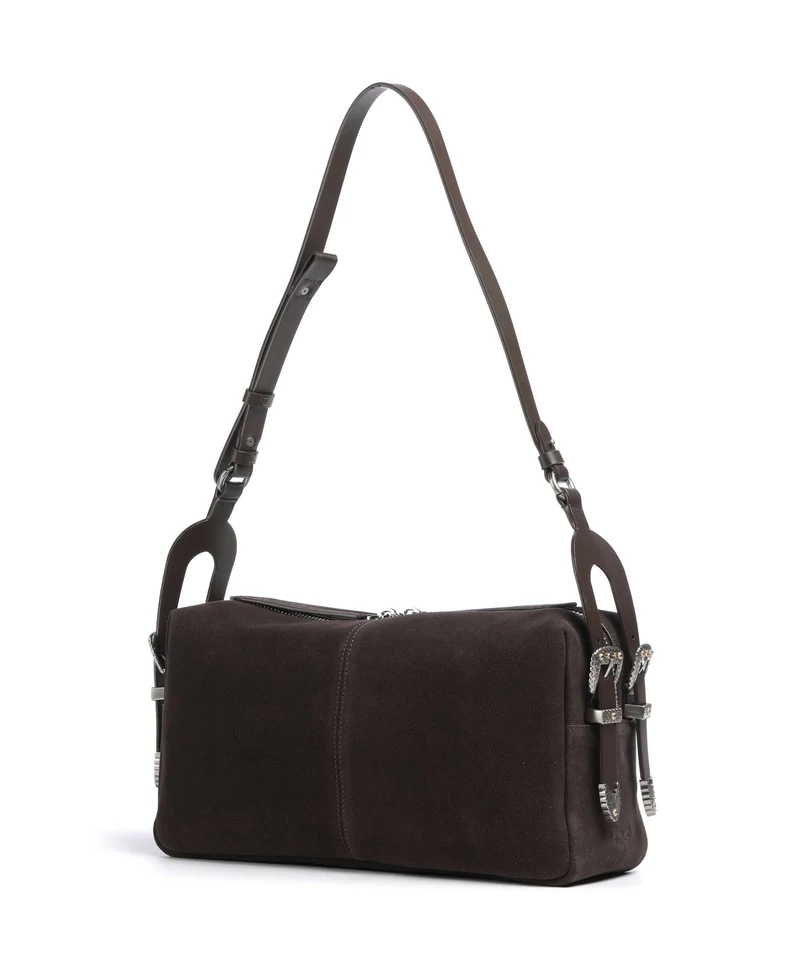 Pinko 24 Classic Schultertasche marrone/chicco di caffe/old silver