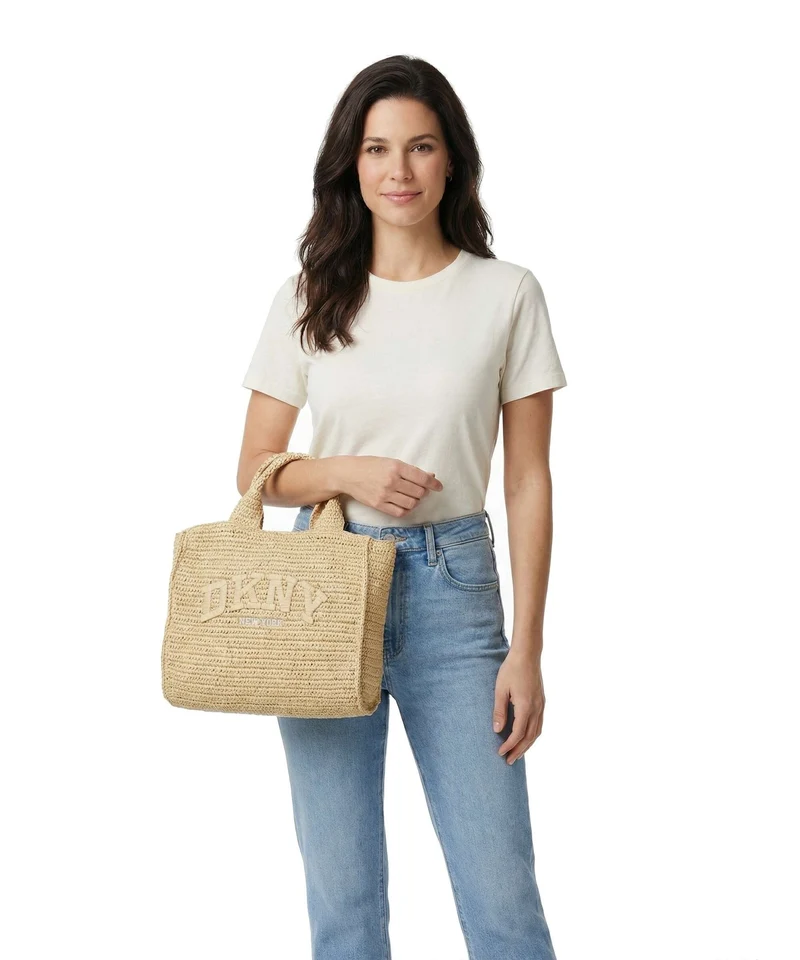 DKNY Hadlee Medium Handtasche natural/saddle