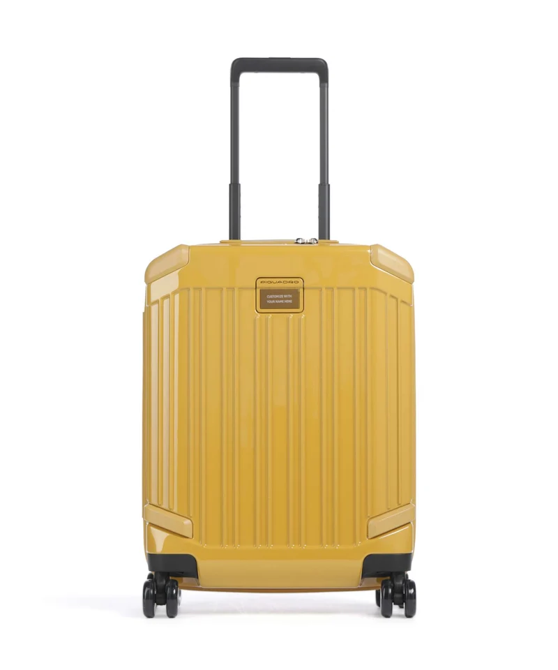 Piquadro POP 4-Rollen Trolley mustard