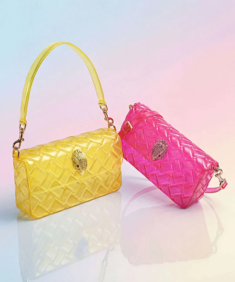 Kurt Geiger Jelly Kensington Schultertasche yellow