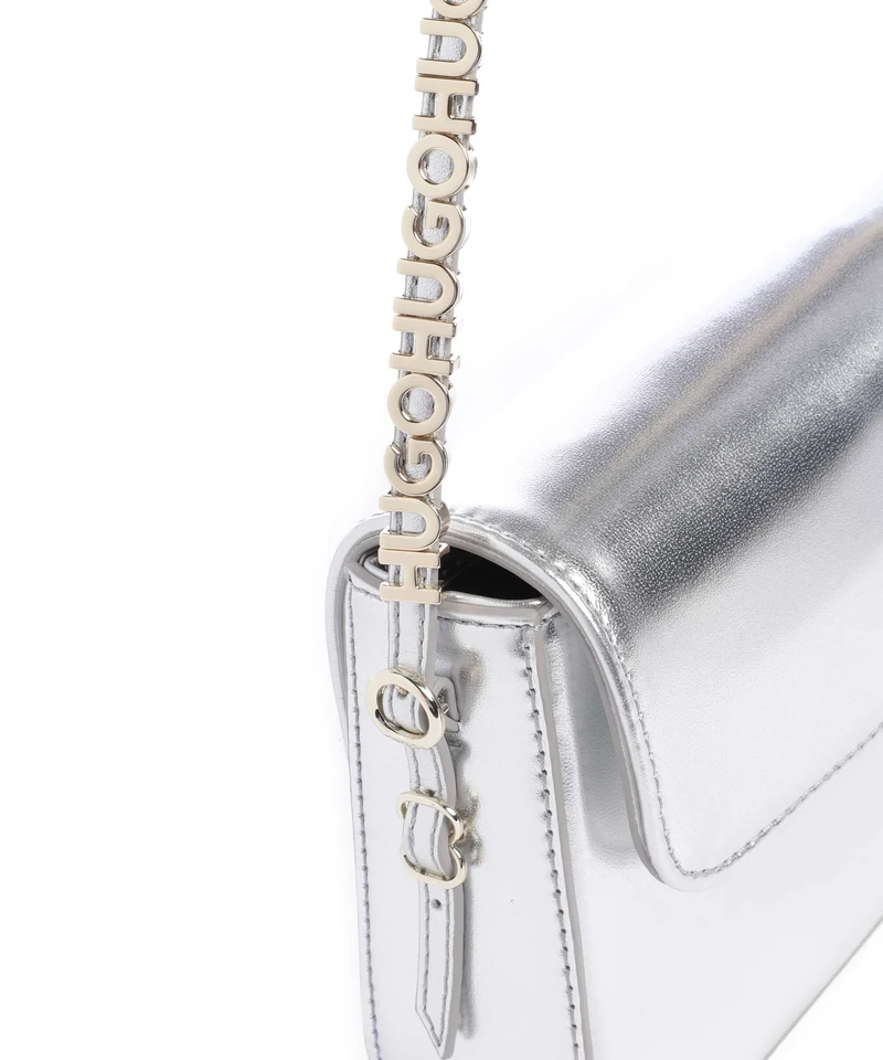 Hugo Syndra Schultertasche silver