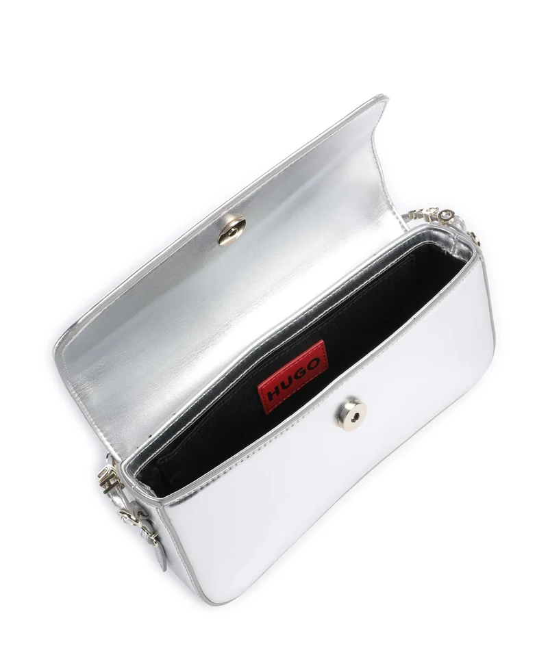 Hugo Syndra Schultertasche silver