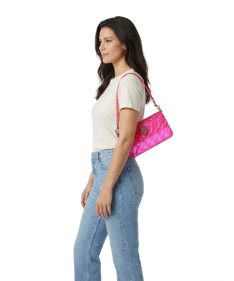 Kurt Geiger Jelly Kensington Schultertasche fuchsia