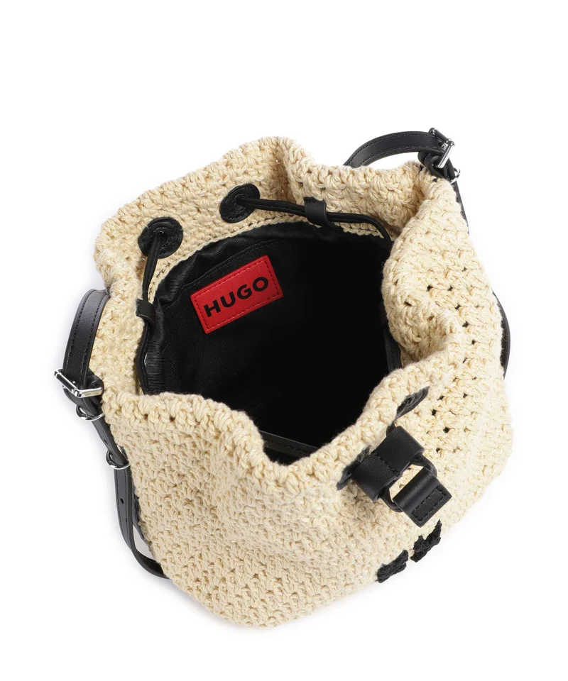 Hugo Neeko Bucket Handtasche light beige