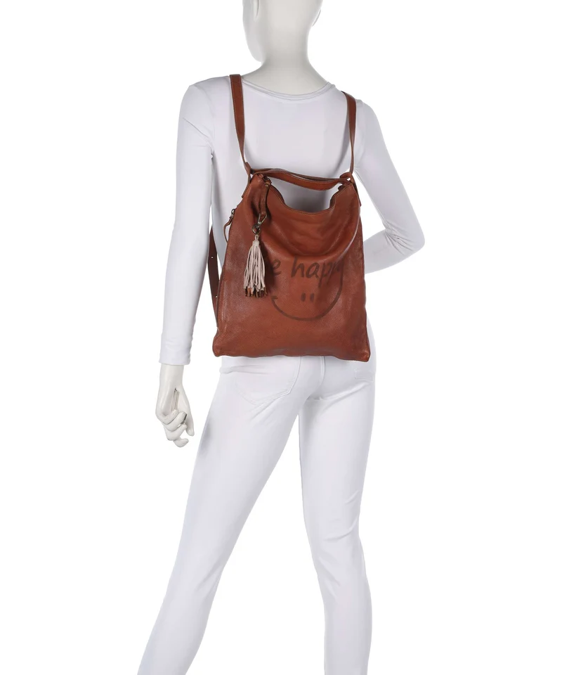 Taschendieb Wien Fröhlichgasse 3 Rucksack-Tasche cognac