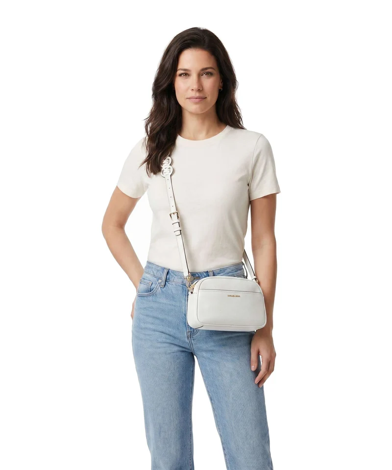 Michael Kors Jet Set Small Umhängetasche optic white