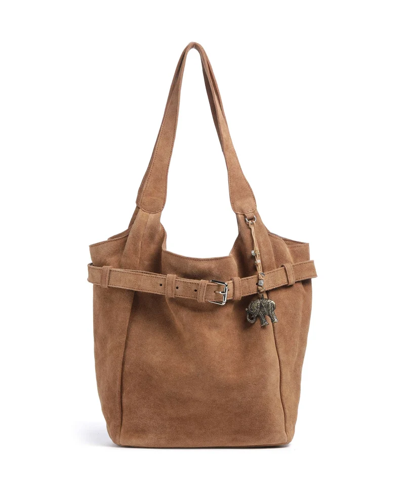 Anokhi Beuteltasche cognac