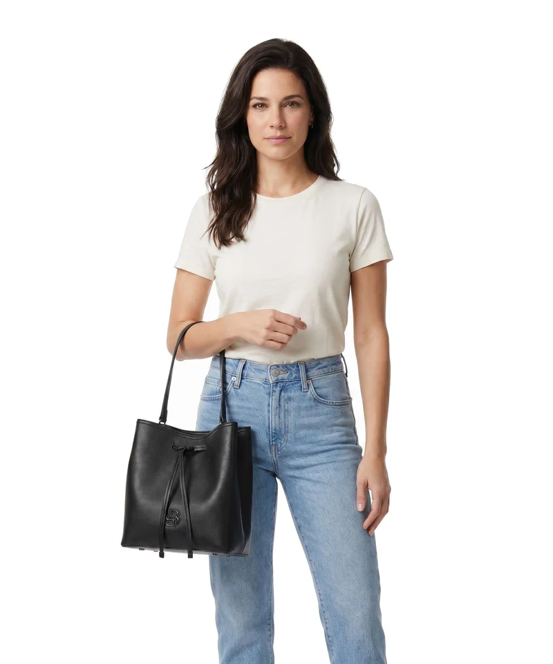 BOSS Anett Bucket Handtasche black