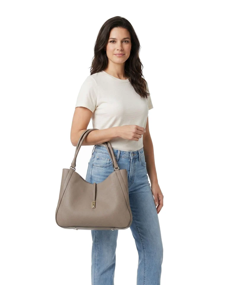 BOSS Reah Beuteltasche brown overflow